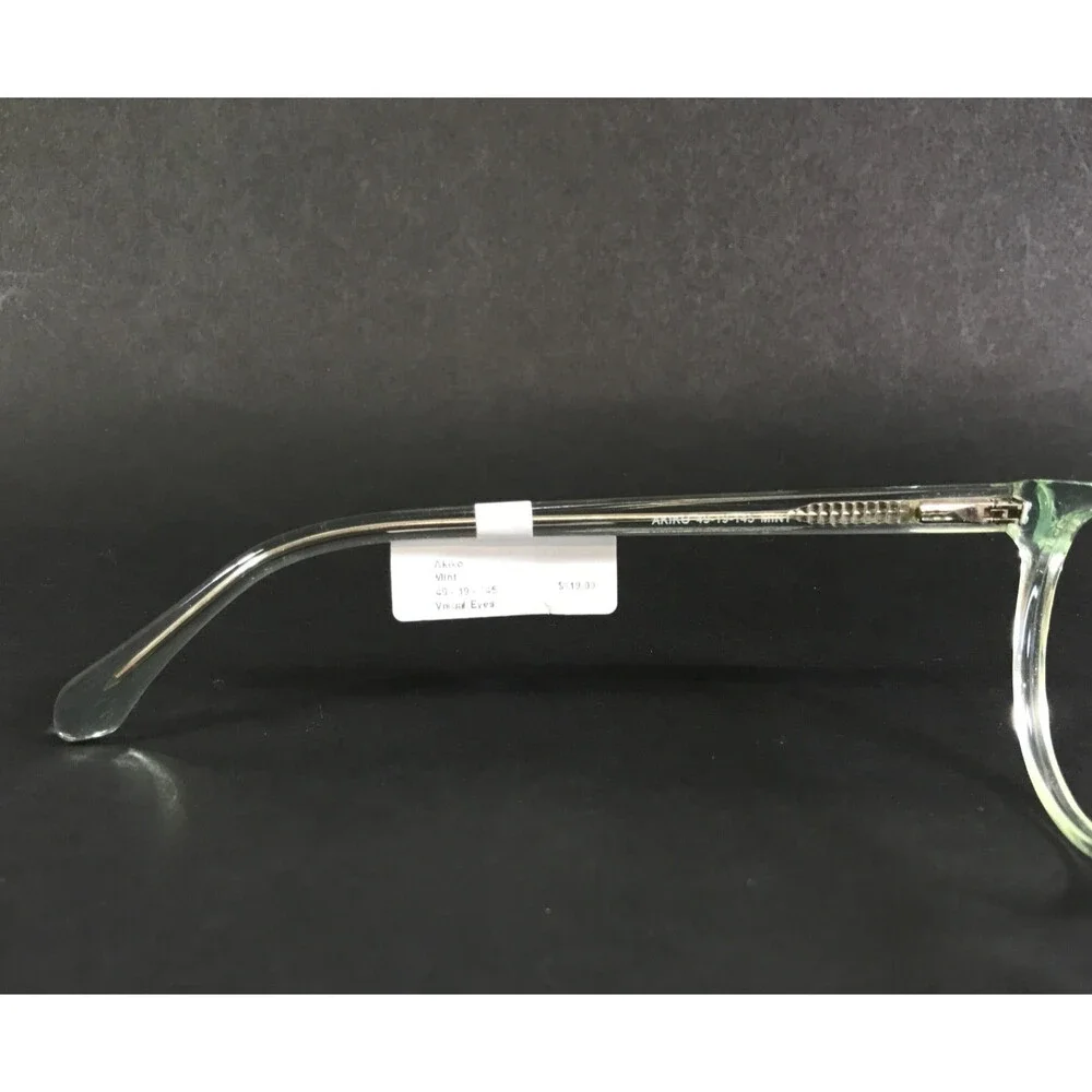 Success Eyeglasses Frames AKIKO MINT Clear Green Mint Cat Eye Full Rim 49-19-145